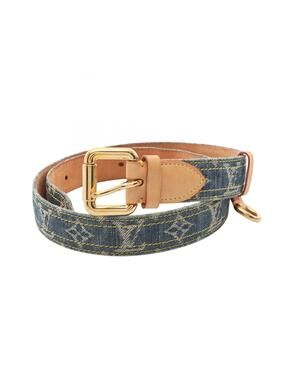 Louis Vuitton Ceinture Denim Belt Blue #338831L37B